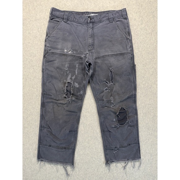 Carhartt Other - Carhartt Rugged Flex Double Front Work Pants Distressed Gray 36x34